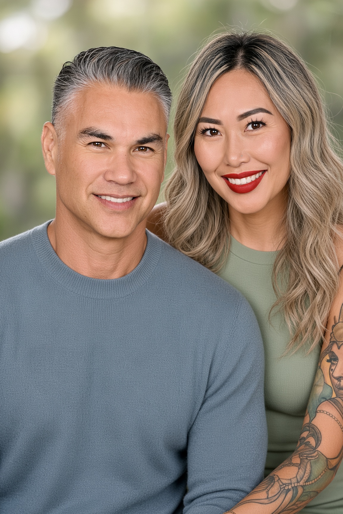 Mike and Thuy Le together