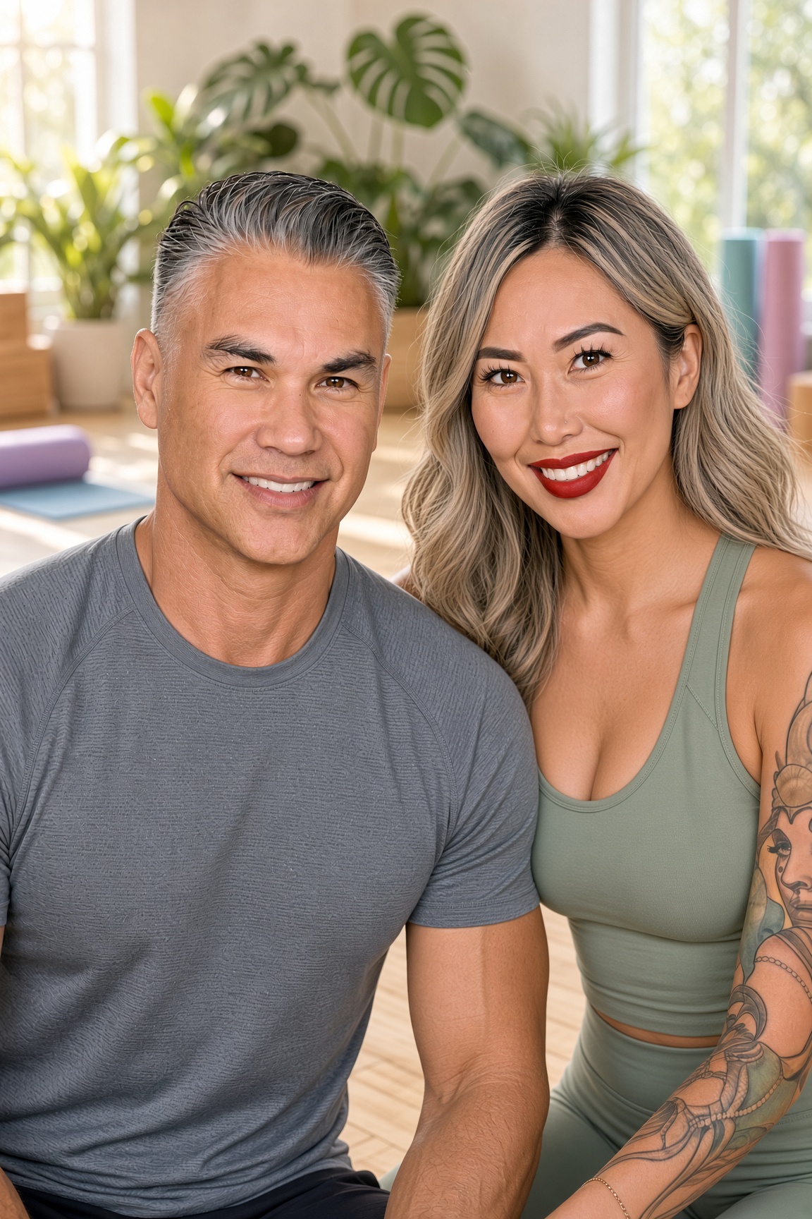 Mike and Thuy Le in the wellness studio